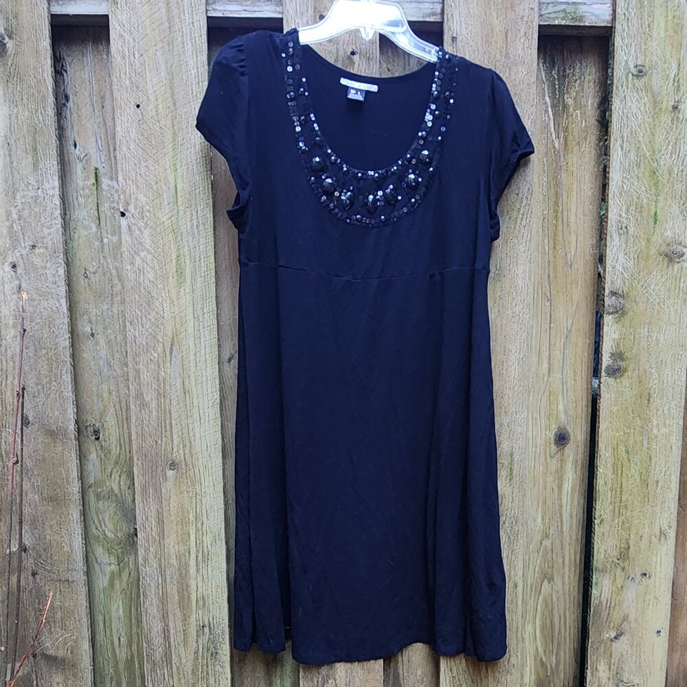 Women's Mac and Jac Large Black Modal midi dress